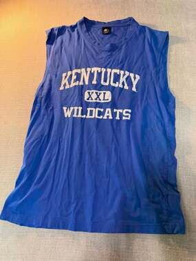Starter Kentucky Wildcats Blue Sleeveless Tank Top Large